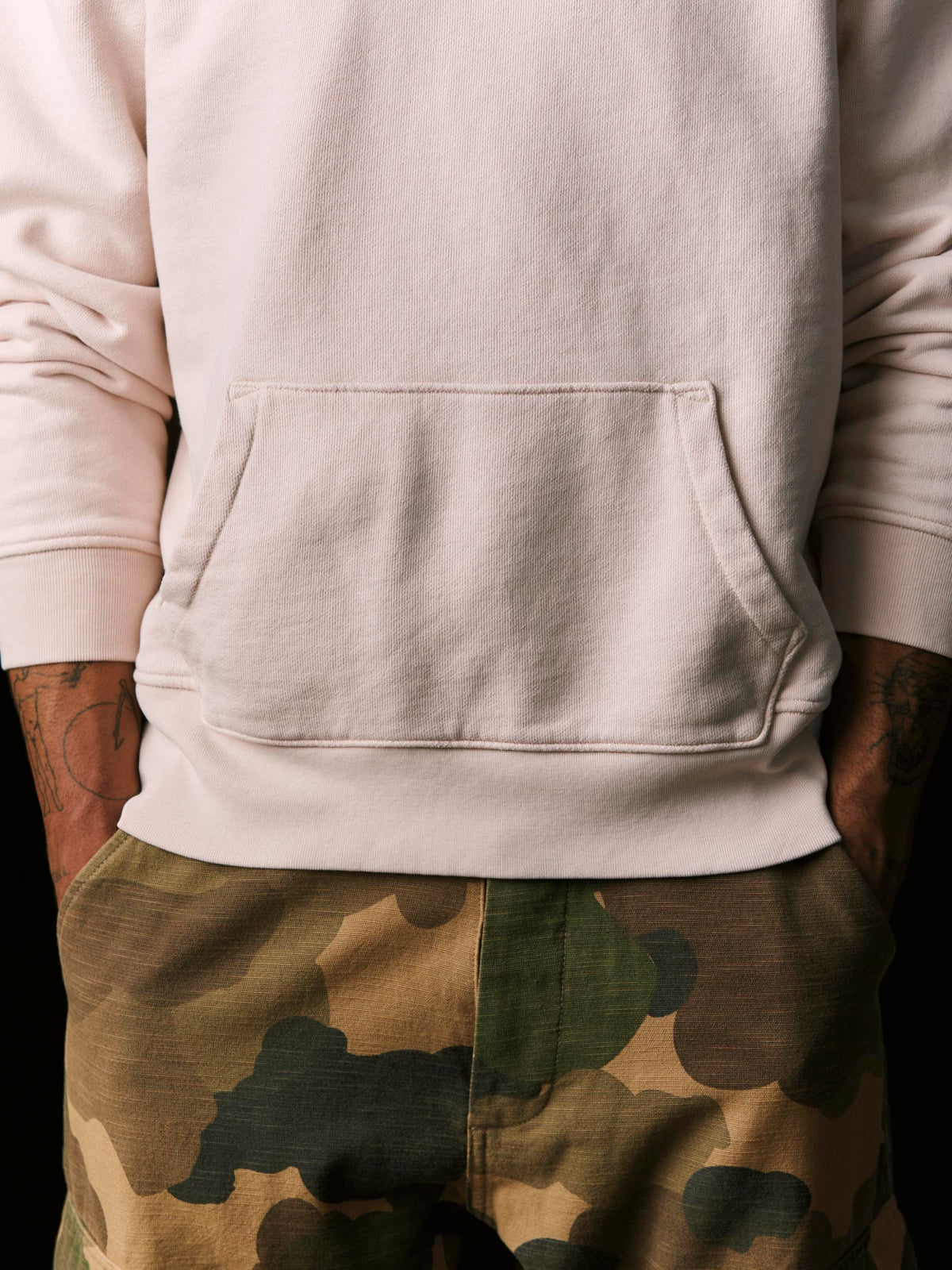 davenport hoodie in pink stone