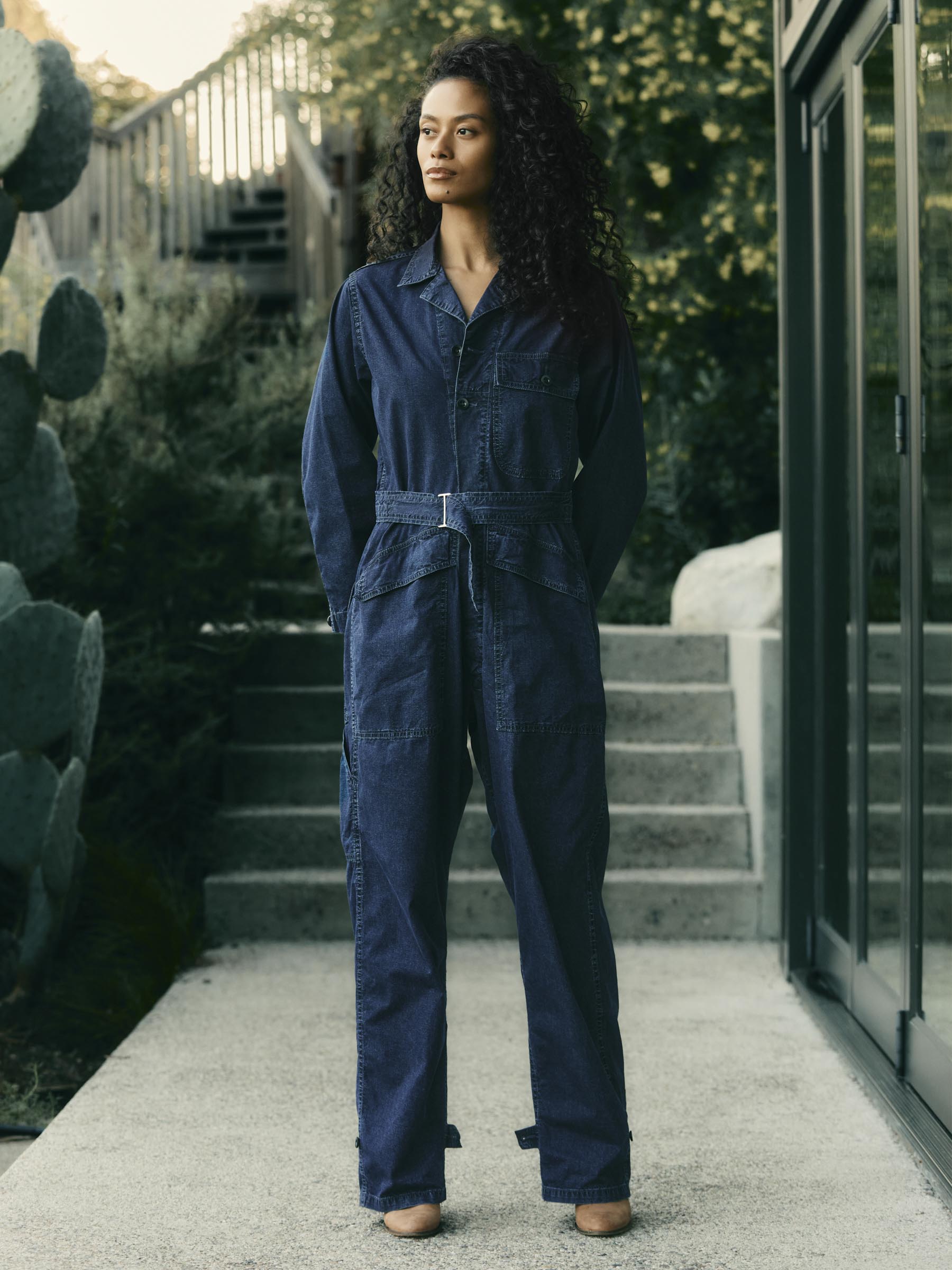 indigo ripstop coverall – imogene + willie