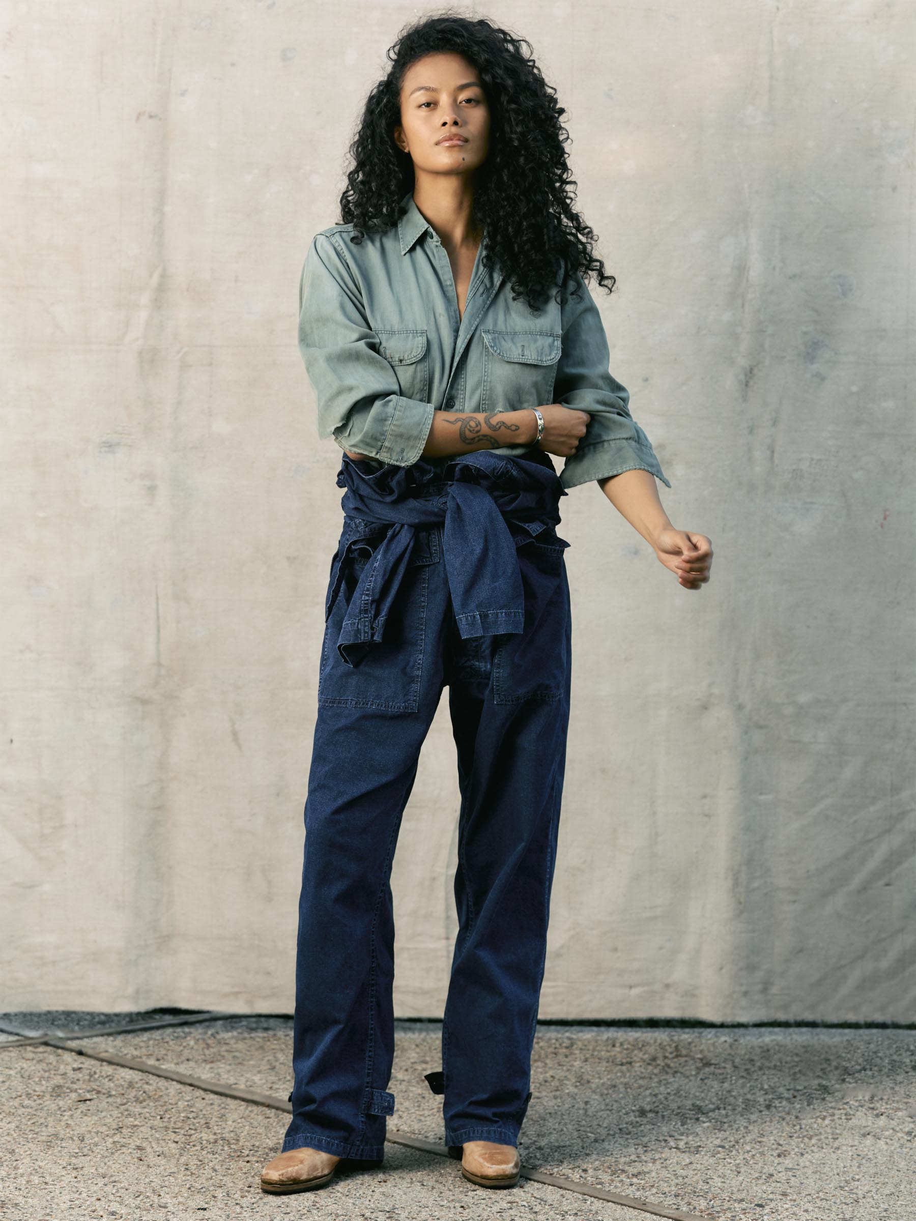 indigo ripstop coverall – imogene + willie