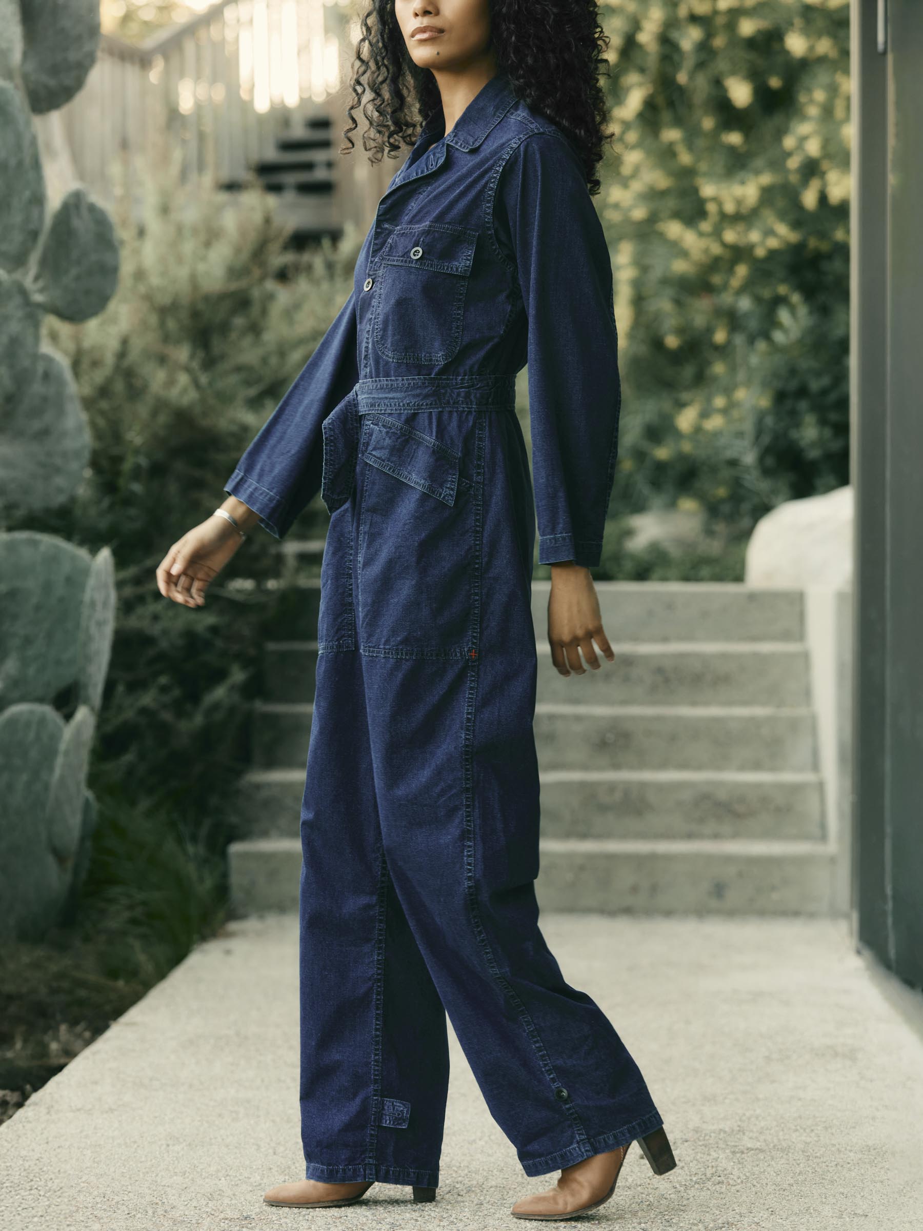 indigo ripstop coverall – imogene + willie