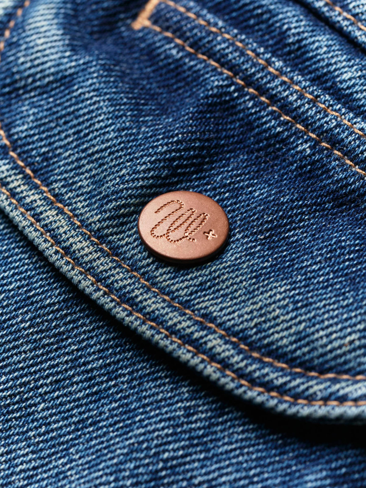 i+w x Wrangler 11MJZ washed denim jacket