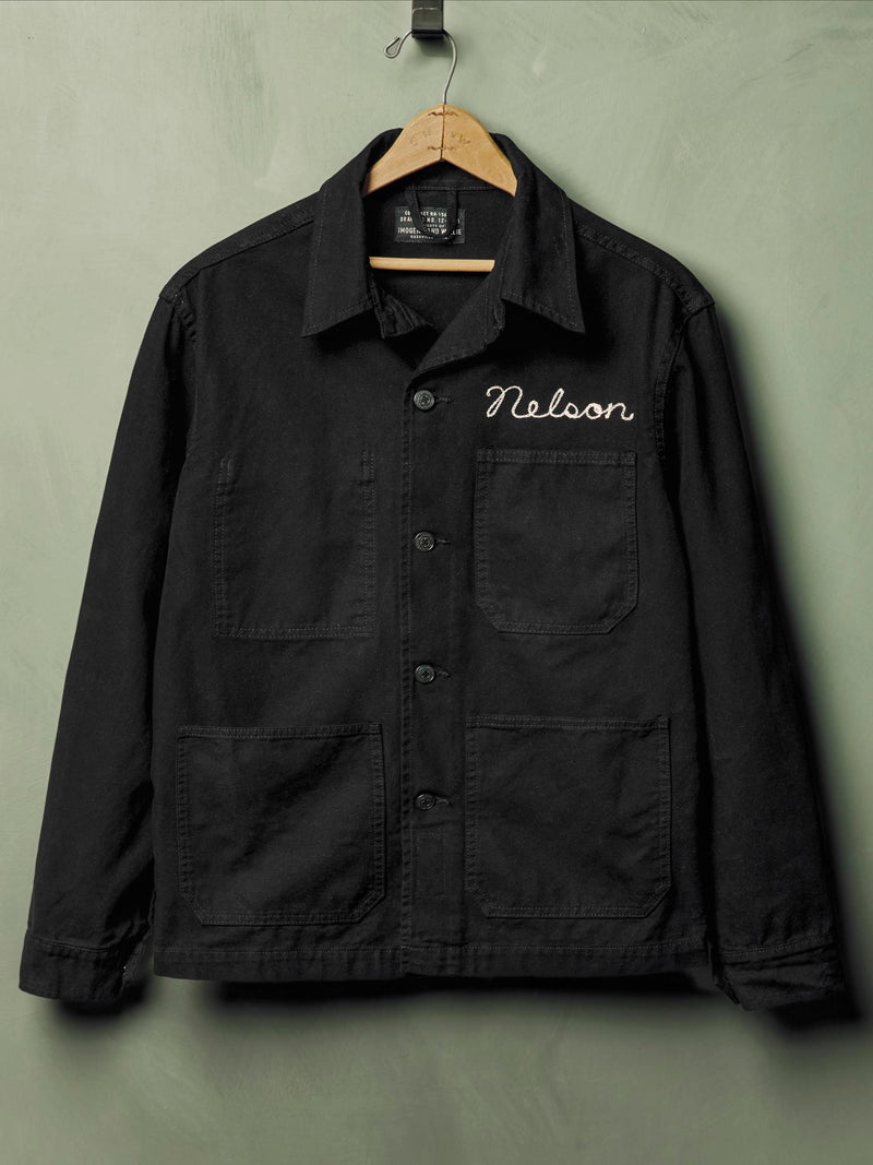 jack jacket in overdyed slate