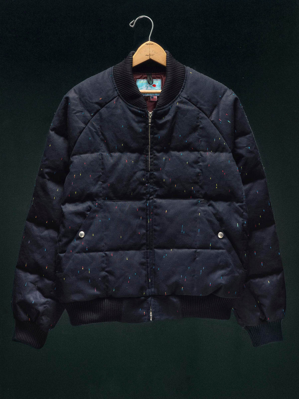 i+w x cdw reverse black indigo nep bomber