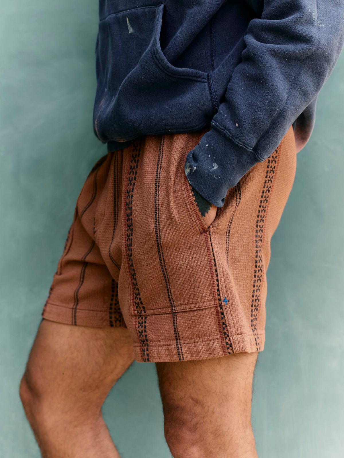 lagos lounge short in brown