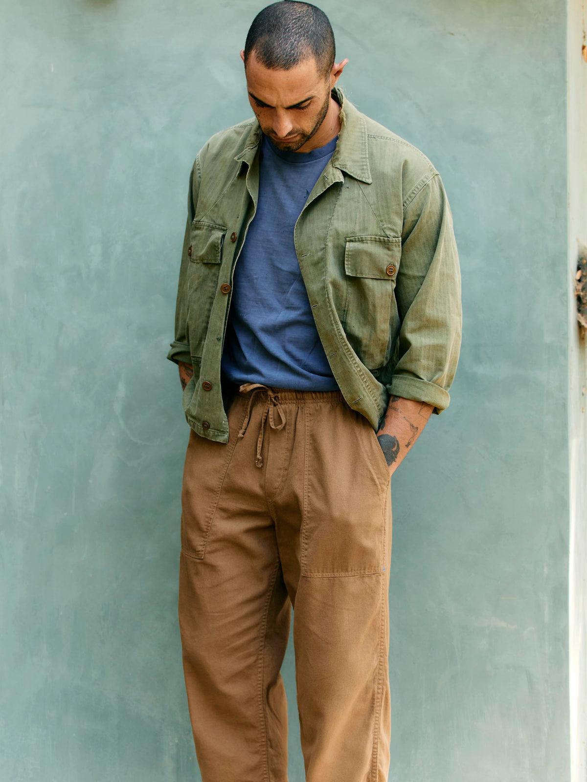 ventura chore pant in field tan