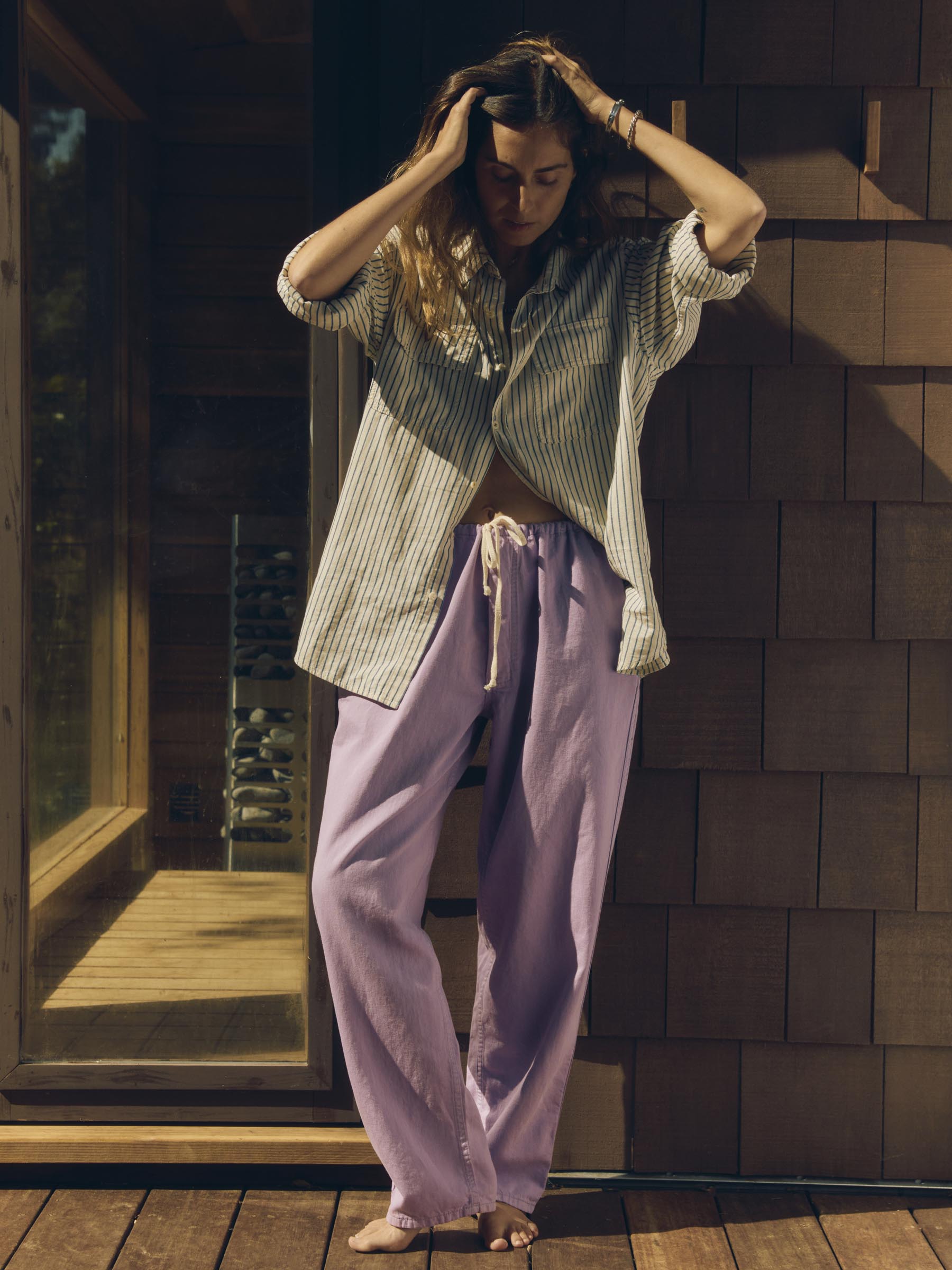 lounge pant in lilac – imogene + willie