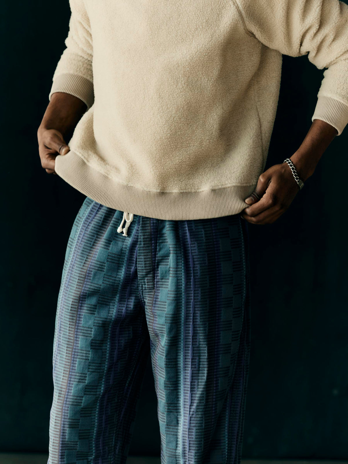 the lounge pant in sonoran jacquard