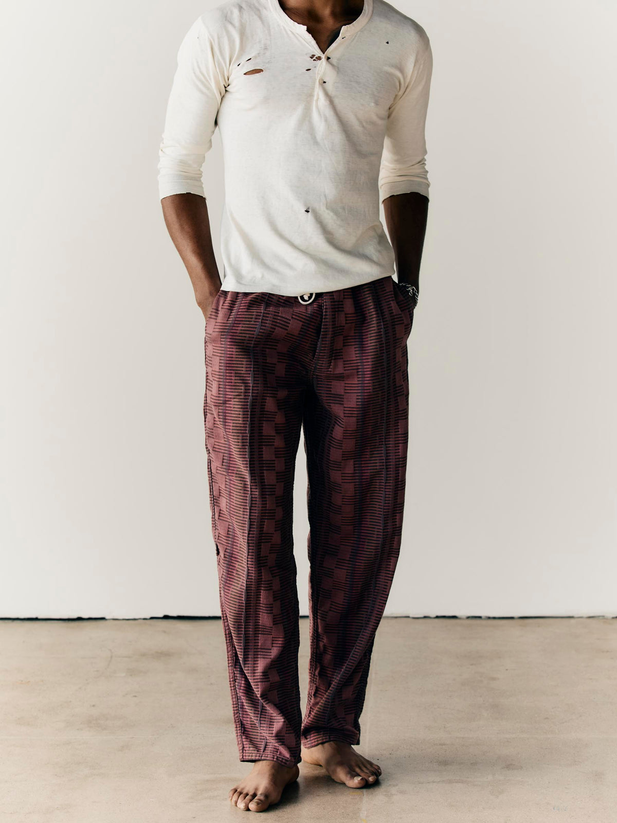 lounge pant in mojave jacquard