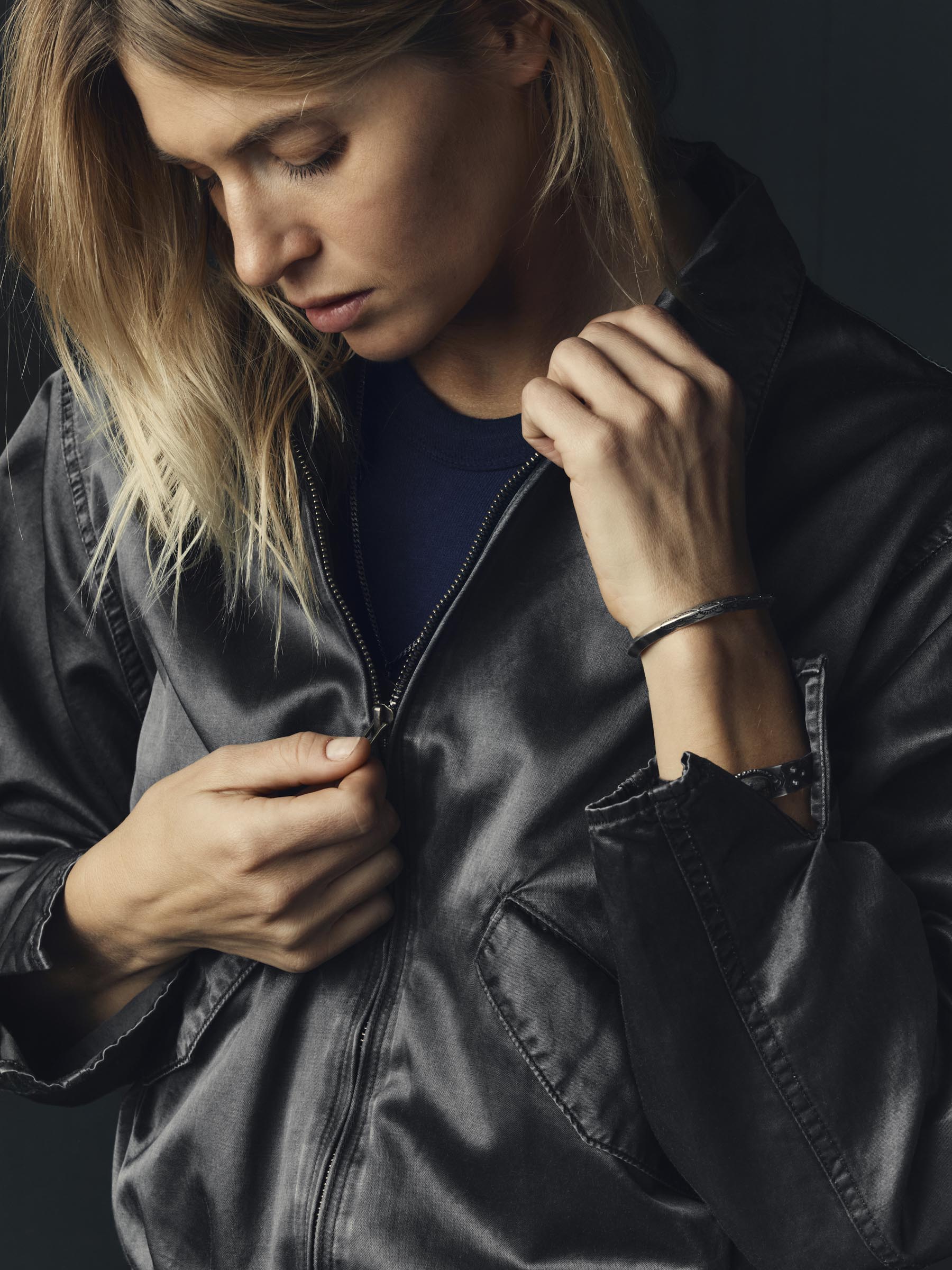 maya court jacket in satin – imogene + willie