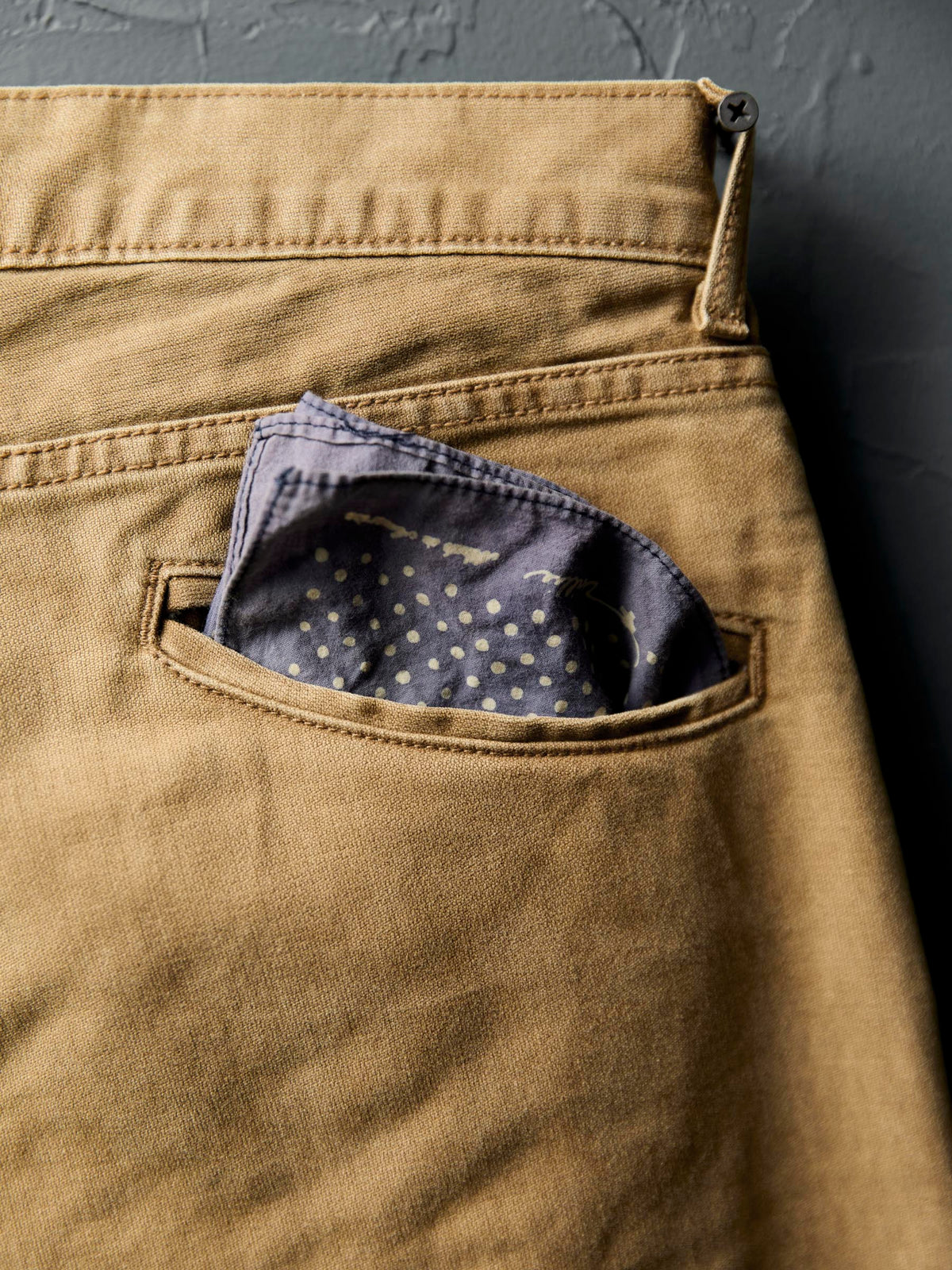 oscar washed brown broken twill