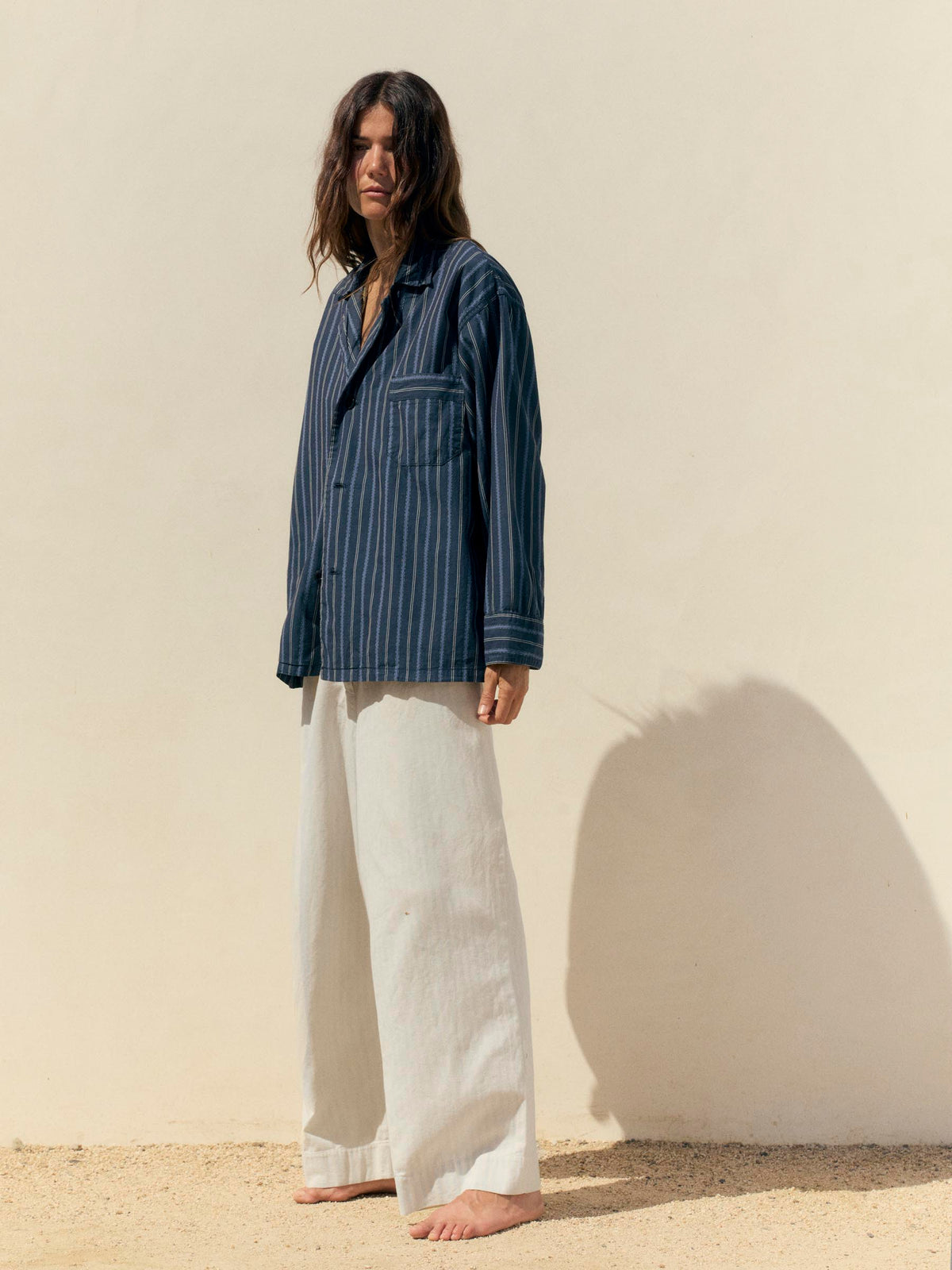 palmer blue striped button up