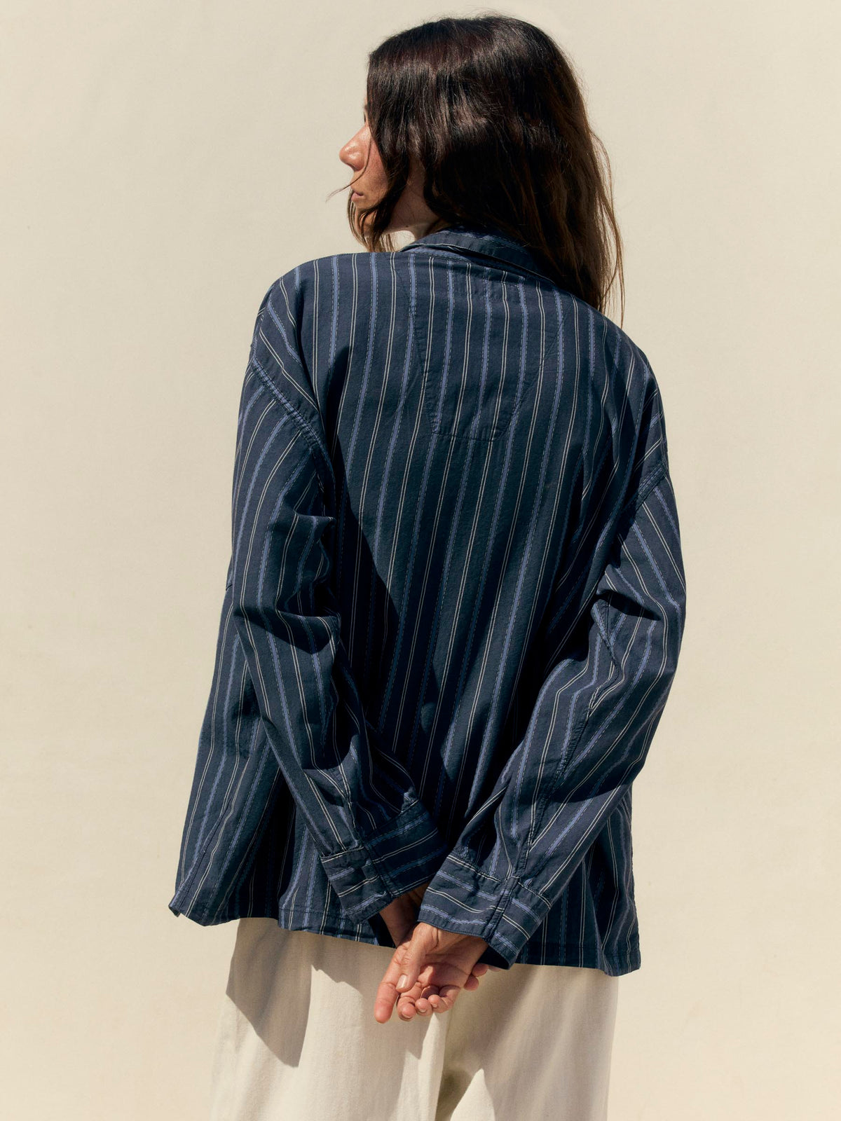 palmer blue striped button up