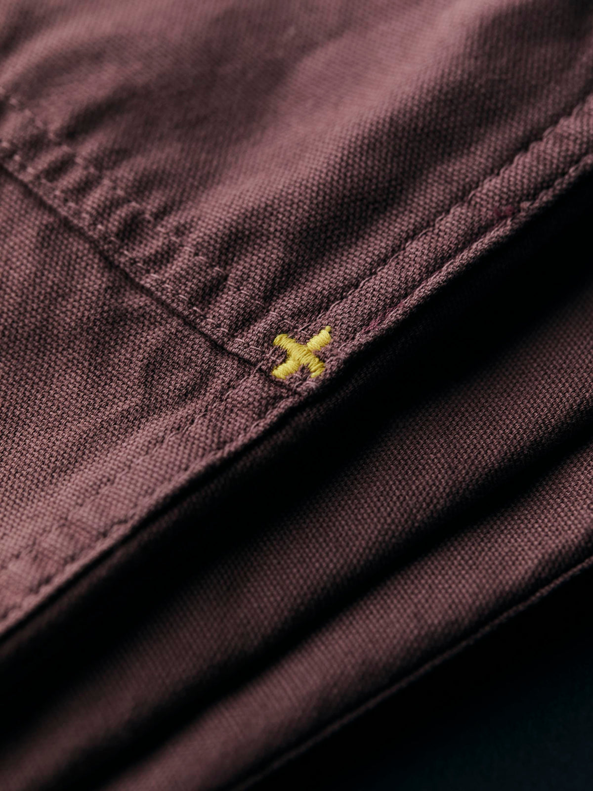 the ventura chore pant in dark mauve