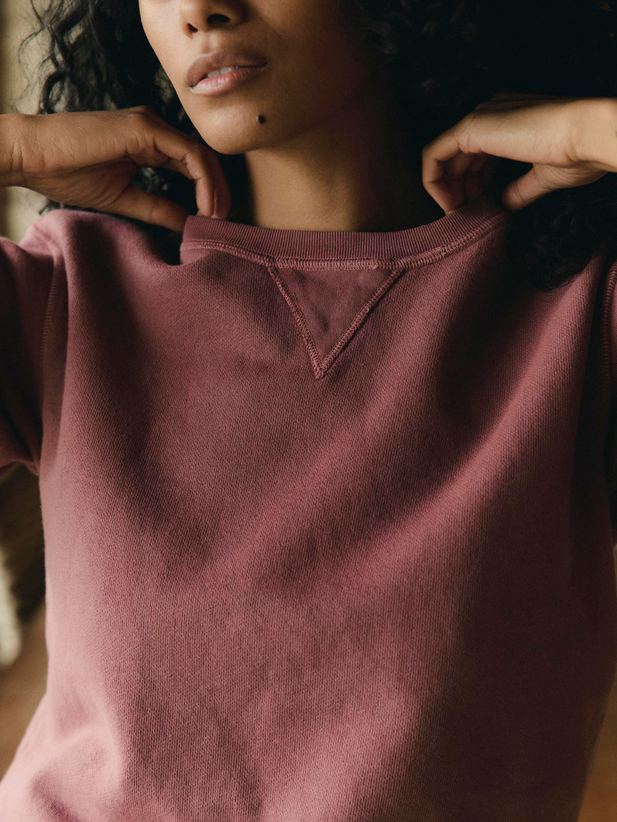 penny sweatshirt in plum