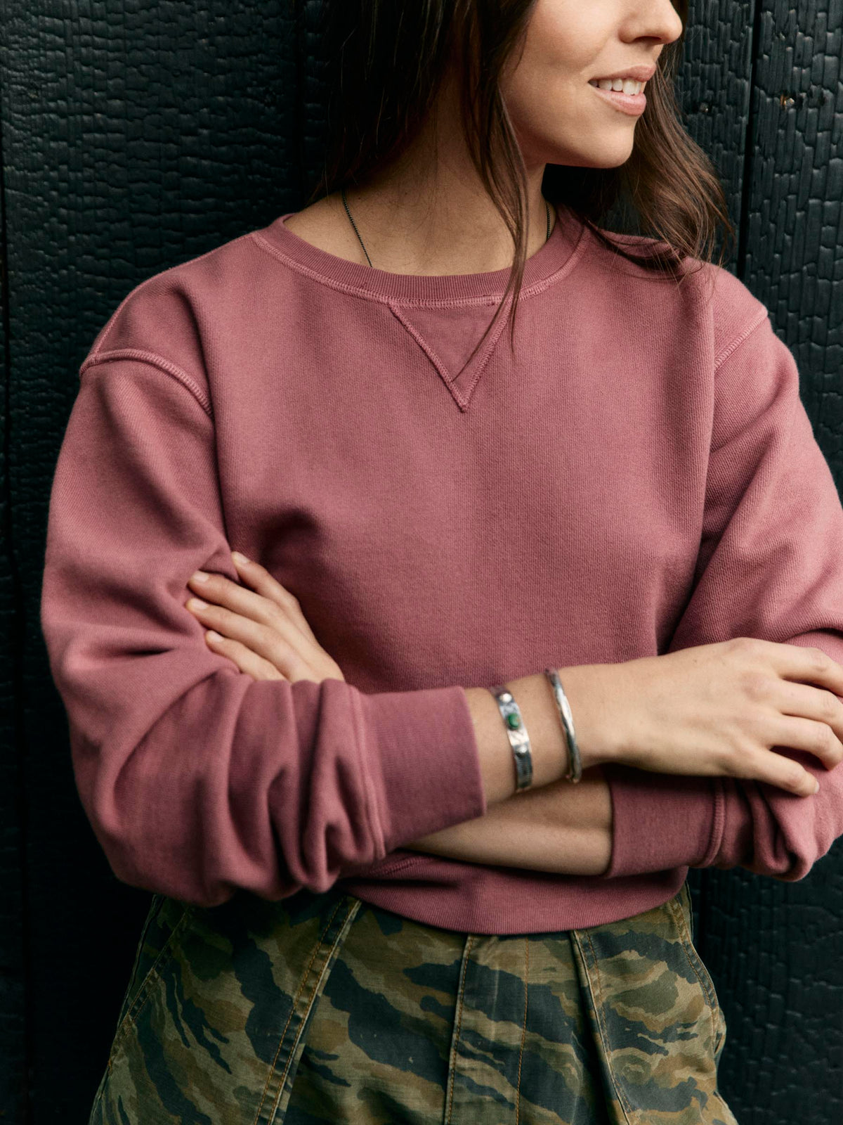 penny sweatshirt in plum