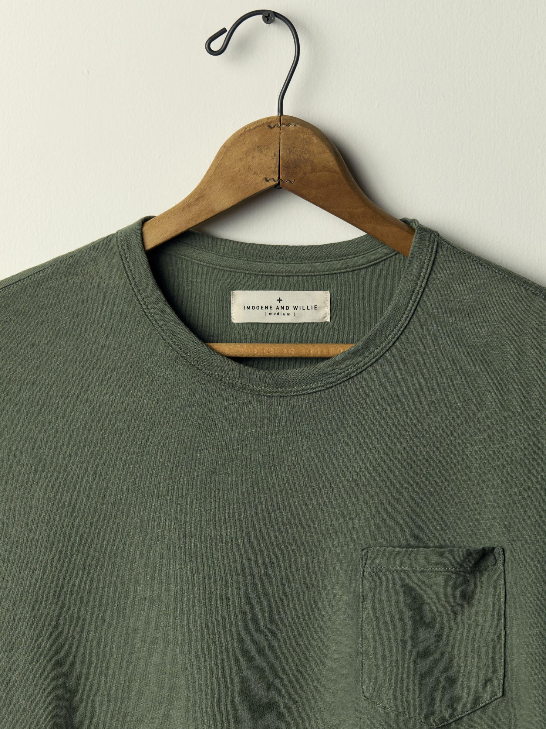 spruce knit pocket tee – imogene + willie