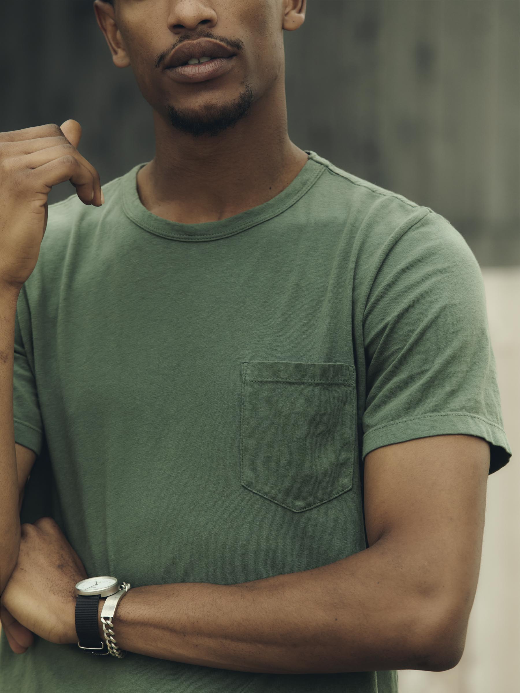 spruce knit pocket tee – imogene + willie