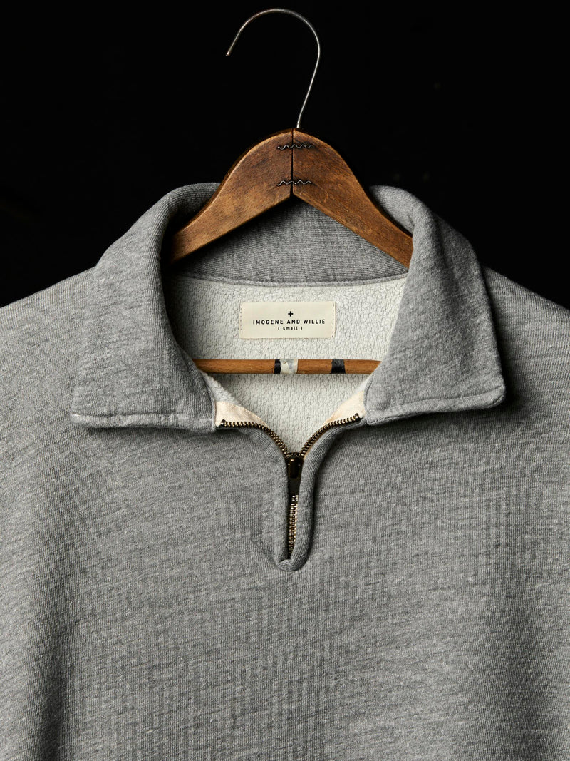 cut sleeve cropped quarter zip - Model