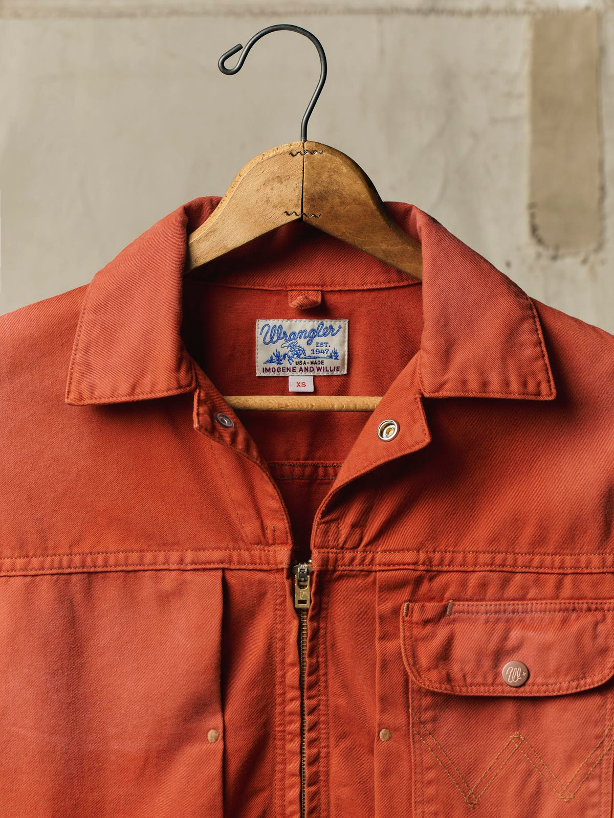 i+w x Wrangler 12MJZ sunfaded jacket