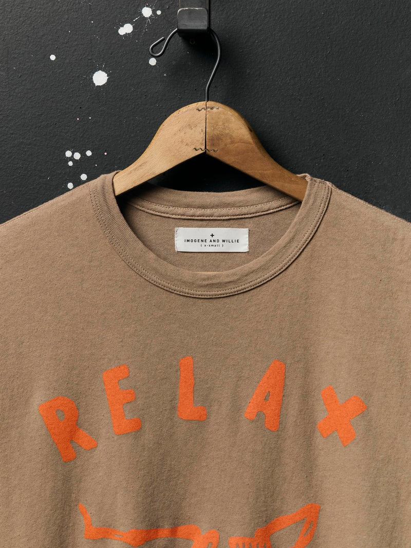 the "relax" tee