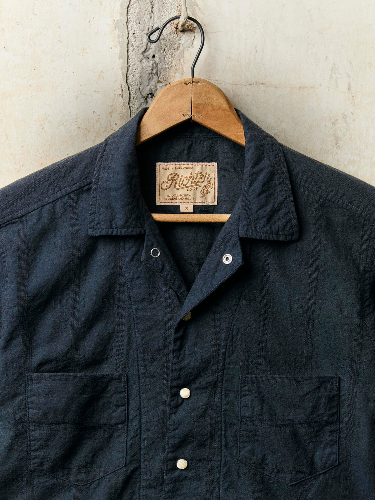 i+w x richter goods tonal striped pearl snap