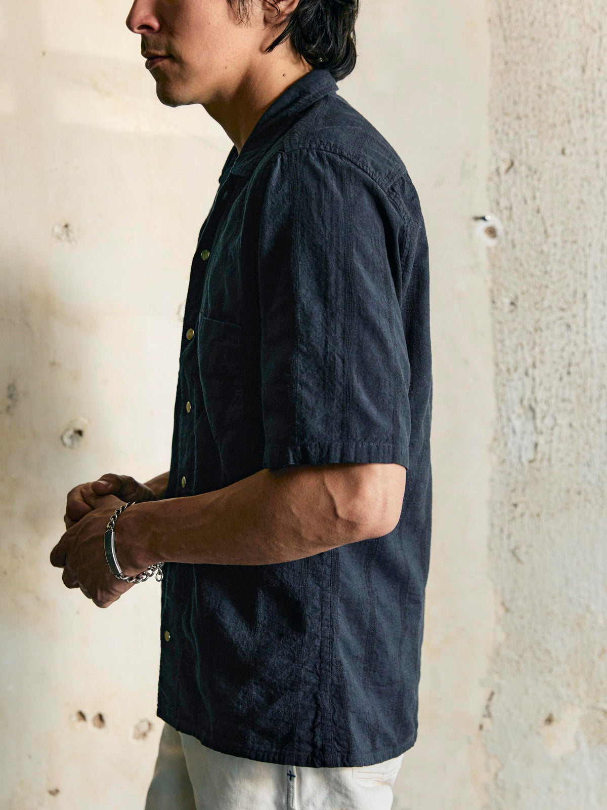i+w x richter goods tonal striped pearl snap