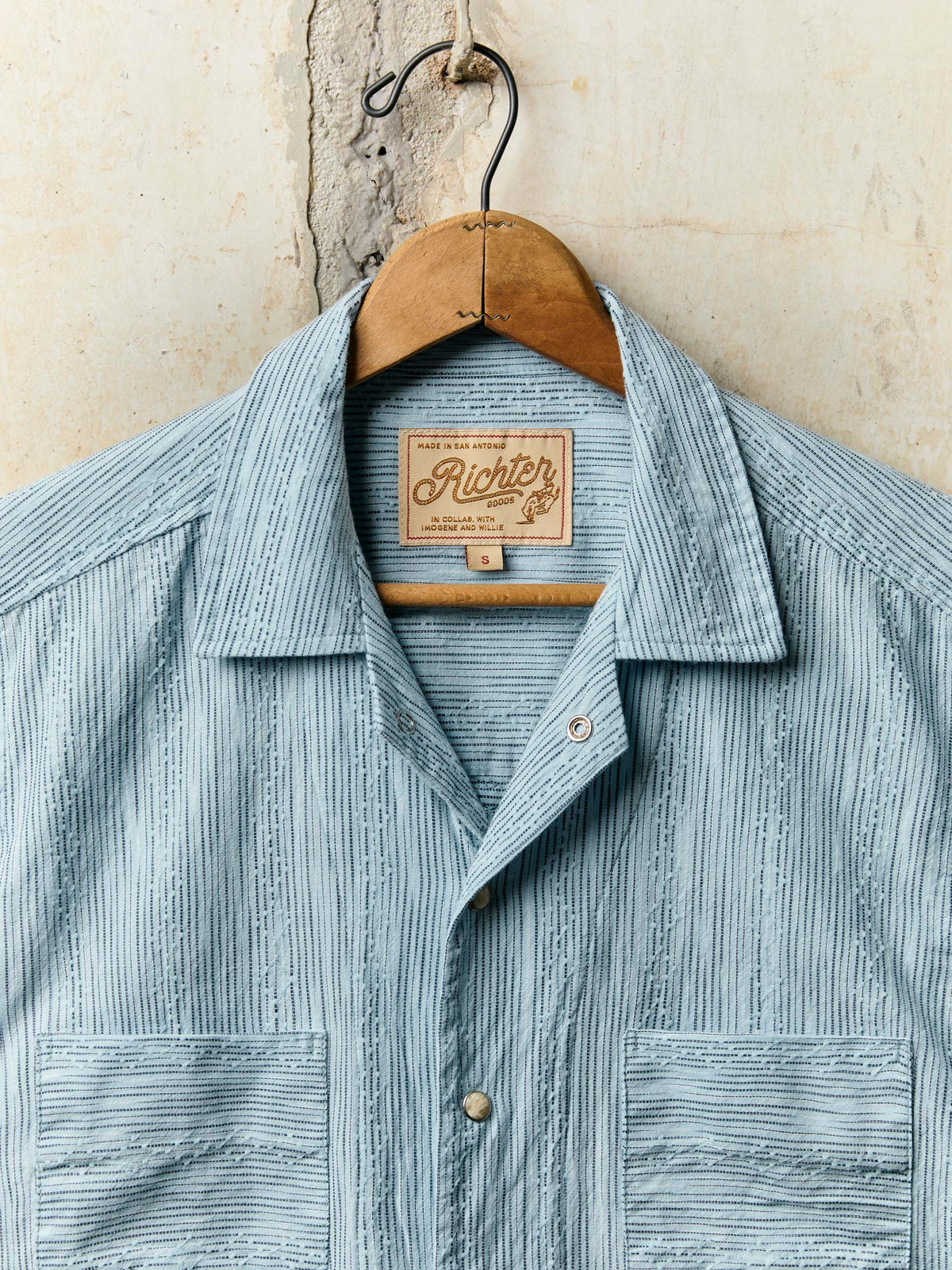i+w x richter goods hanten weave pearl snap