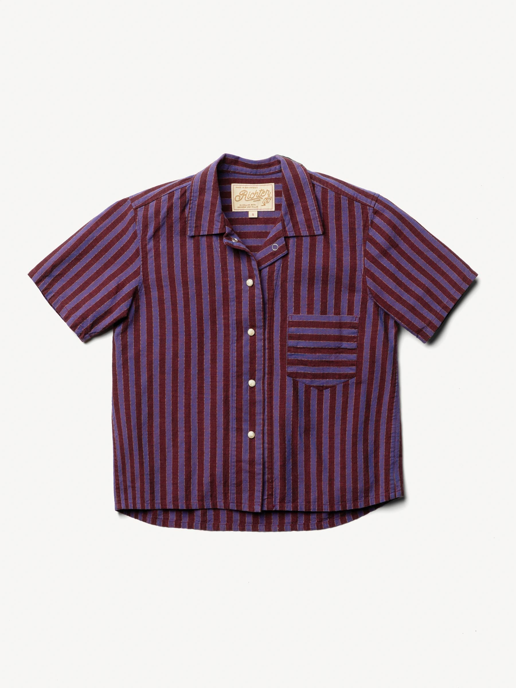 i+w x richter goods itajime stripe pearl snap – imogene + willie