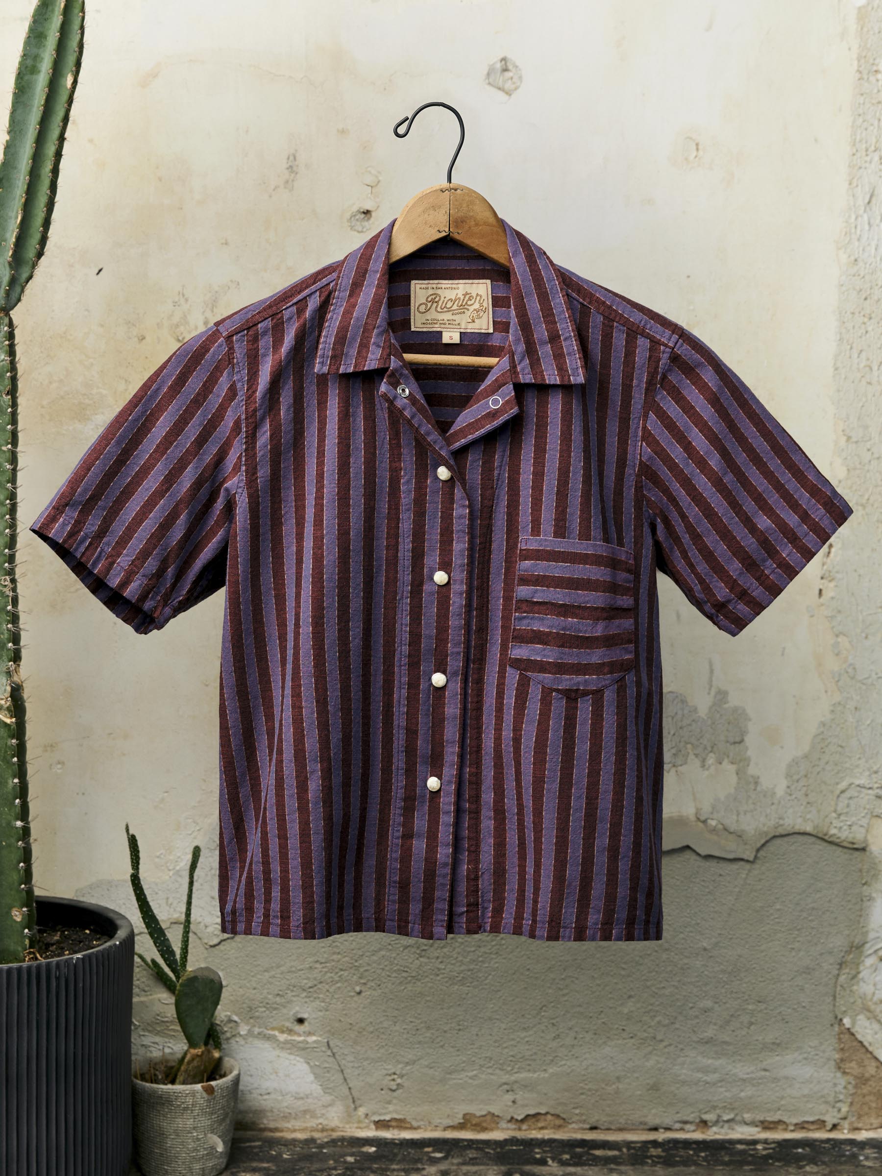 i+w x richter goods itajime stripe pearl snap – imogene + willie
