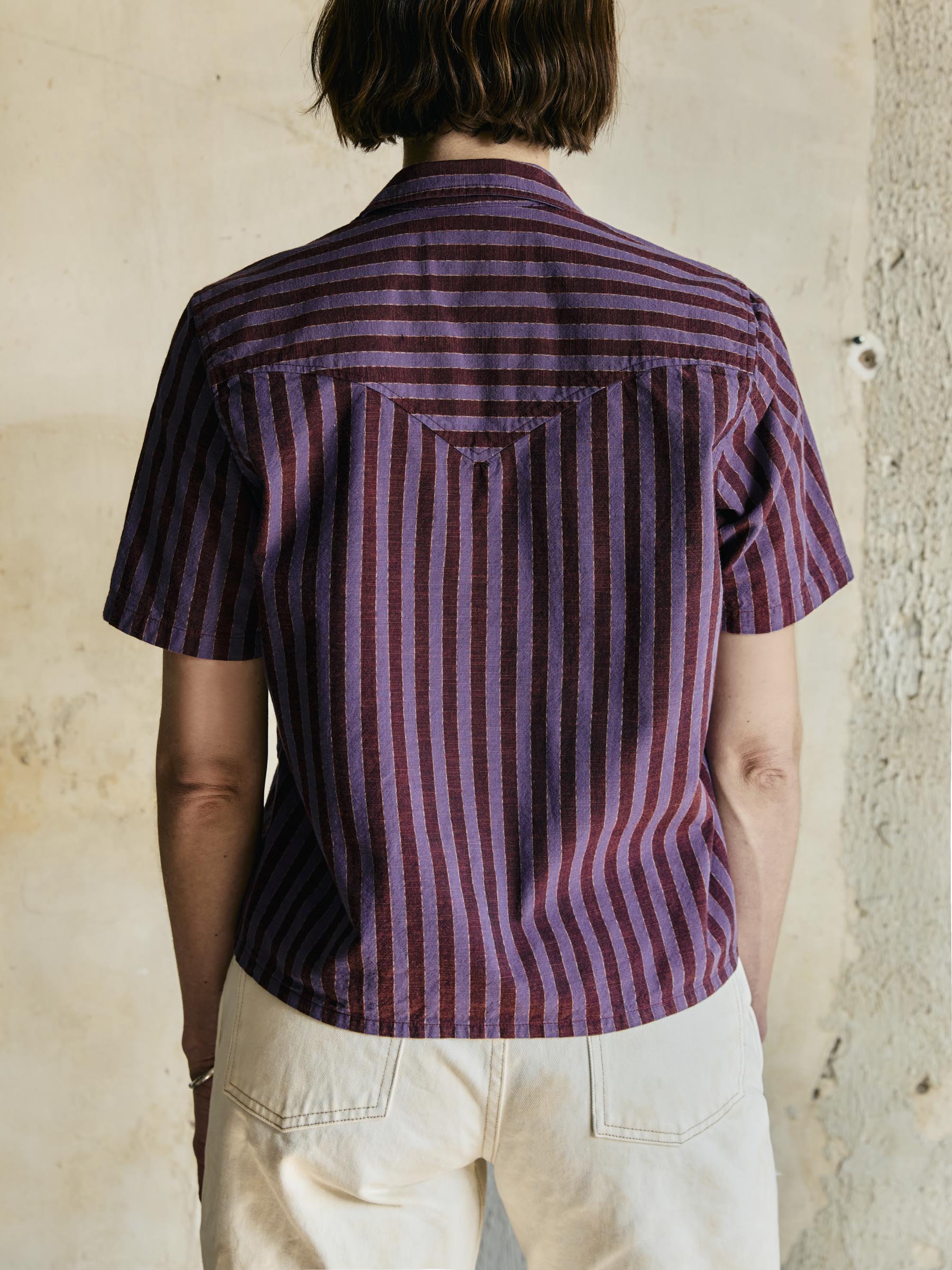 i+w x richter goods itajime stripe pearl snap – imogene + willie