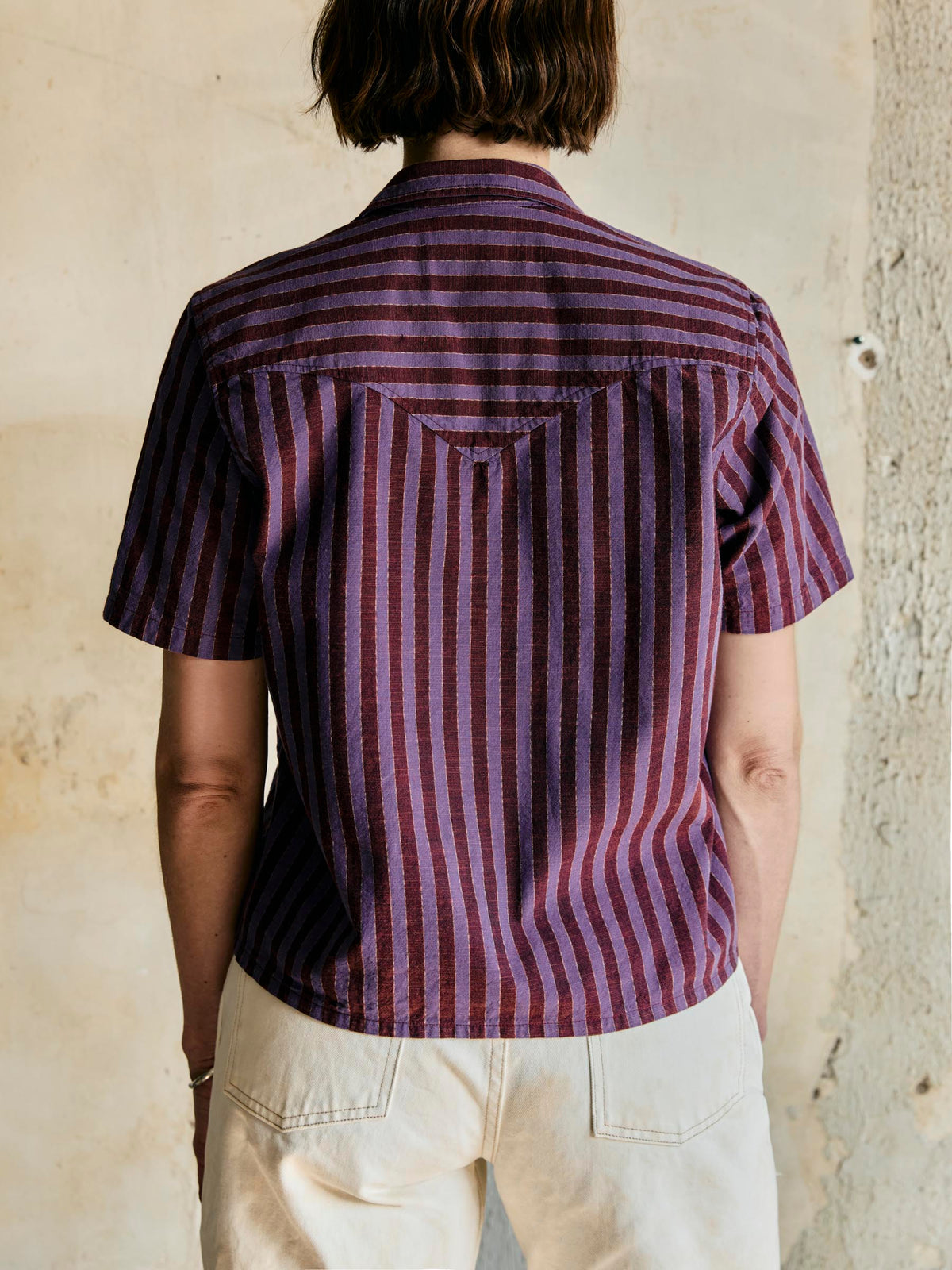 i+w x richter goods itajime stripe pearl snap