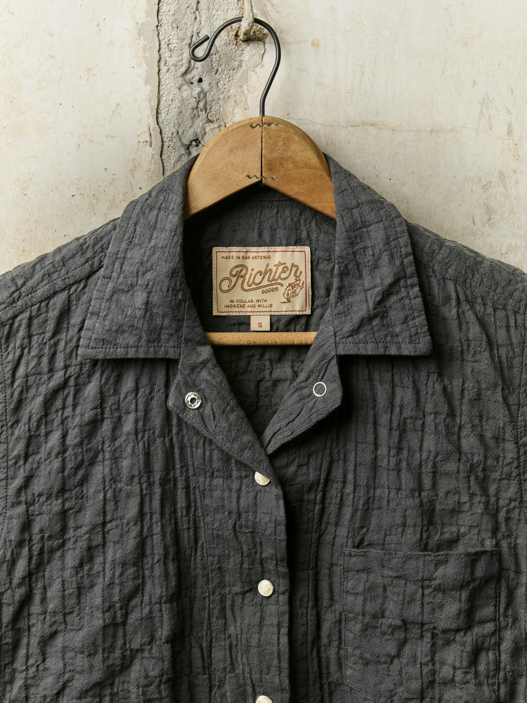 i+w x richter goods dobby woven pearl snap – imogene + willie