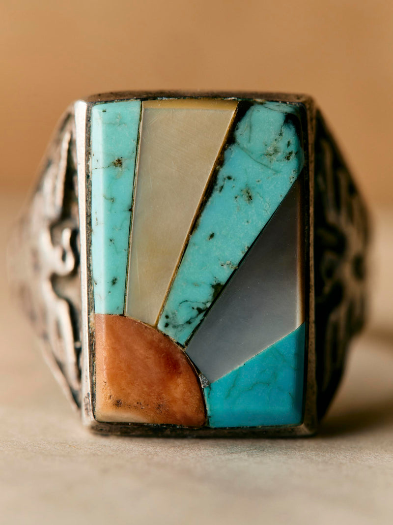 vintage trading post-era sunrise ring