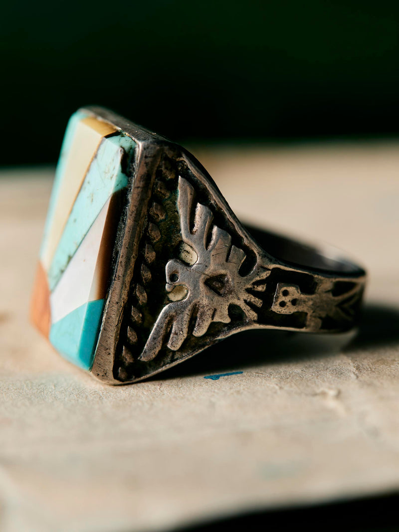 vintage trading post-era sunrise ring - Model
