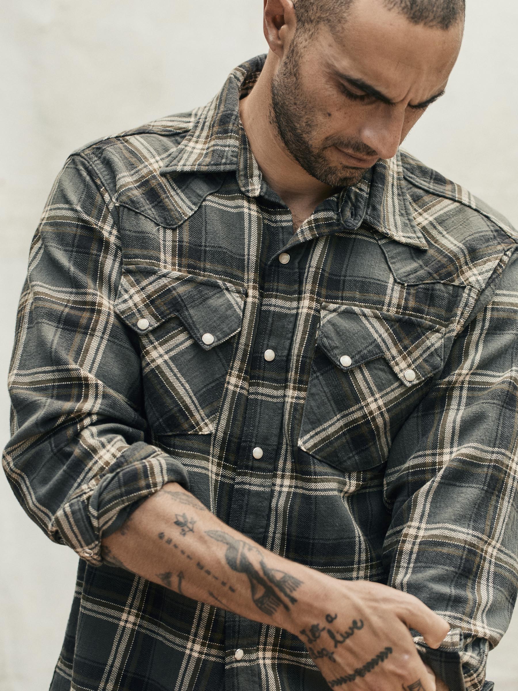 sawtooth pearl snap in caldera – imogene + willie