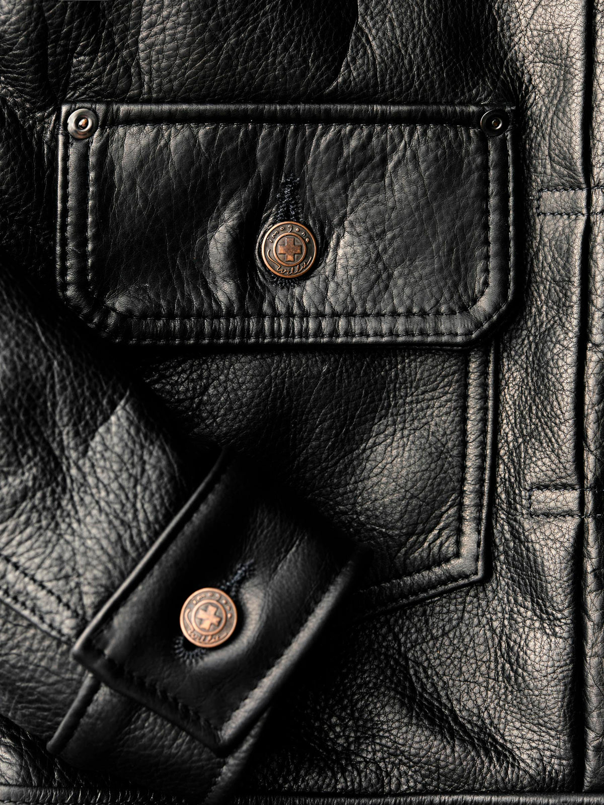 i+w x Schott NYC cowhide trucker jacket