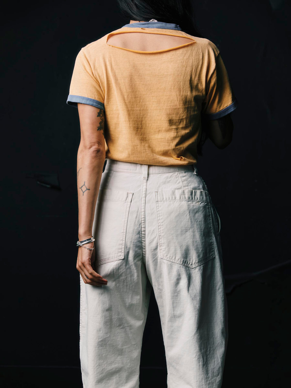 service trouser in bone