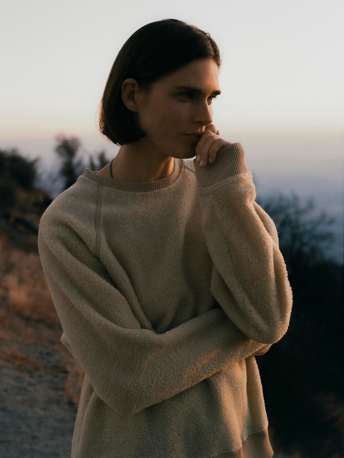 ribbed sherpa crew in dover