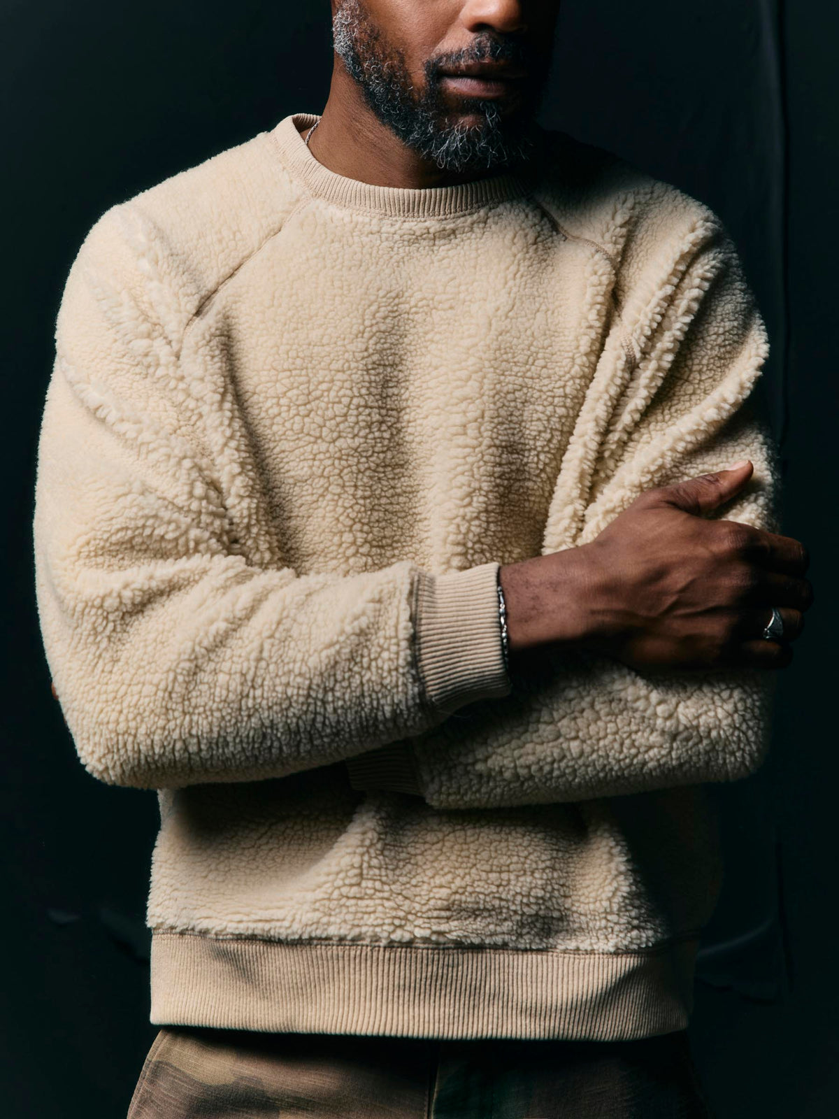 ribbed sherpa crew in dover