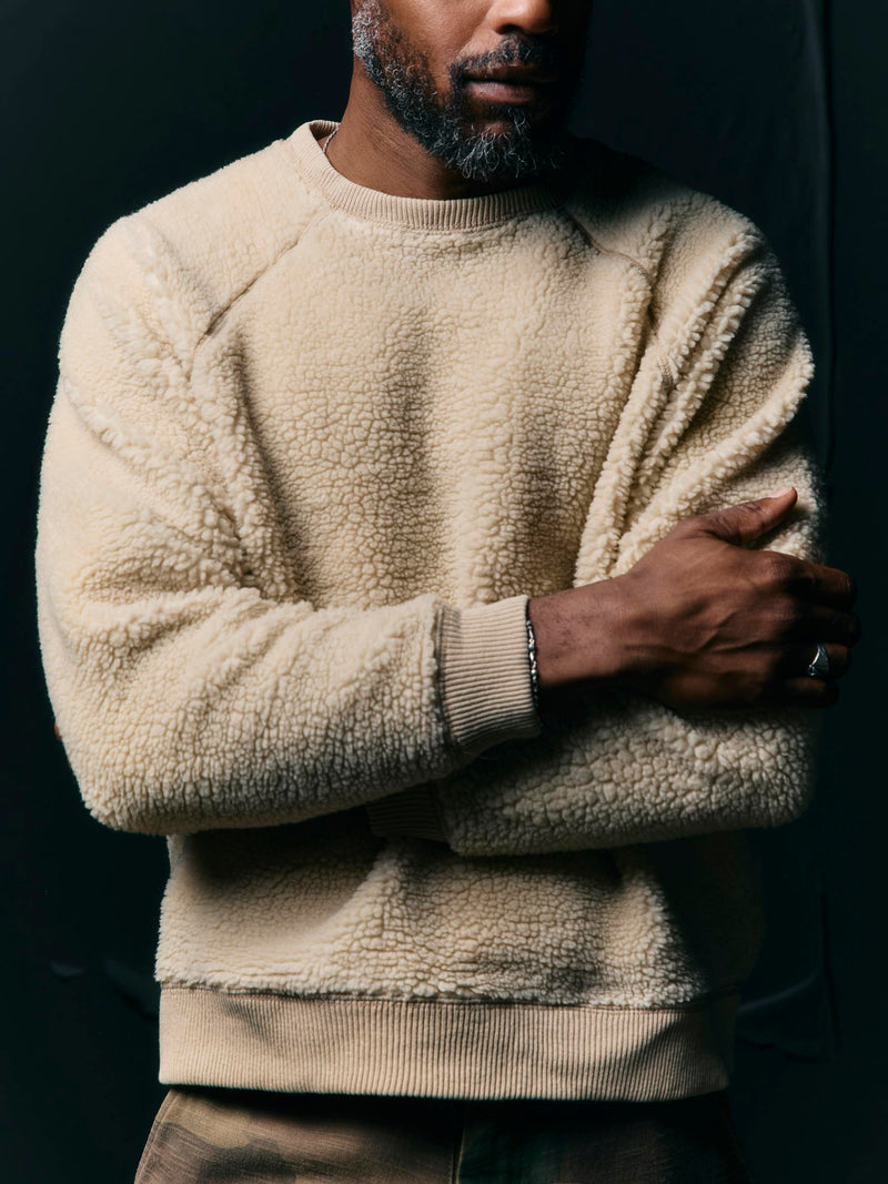 ribbed sherpa crew in dover