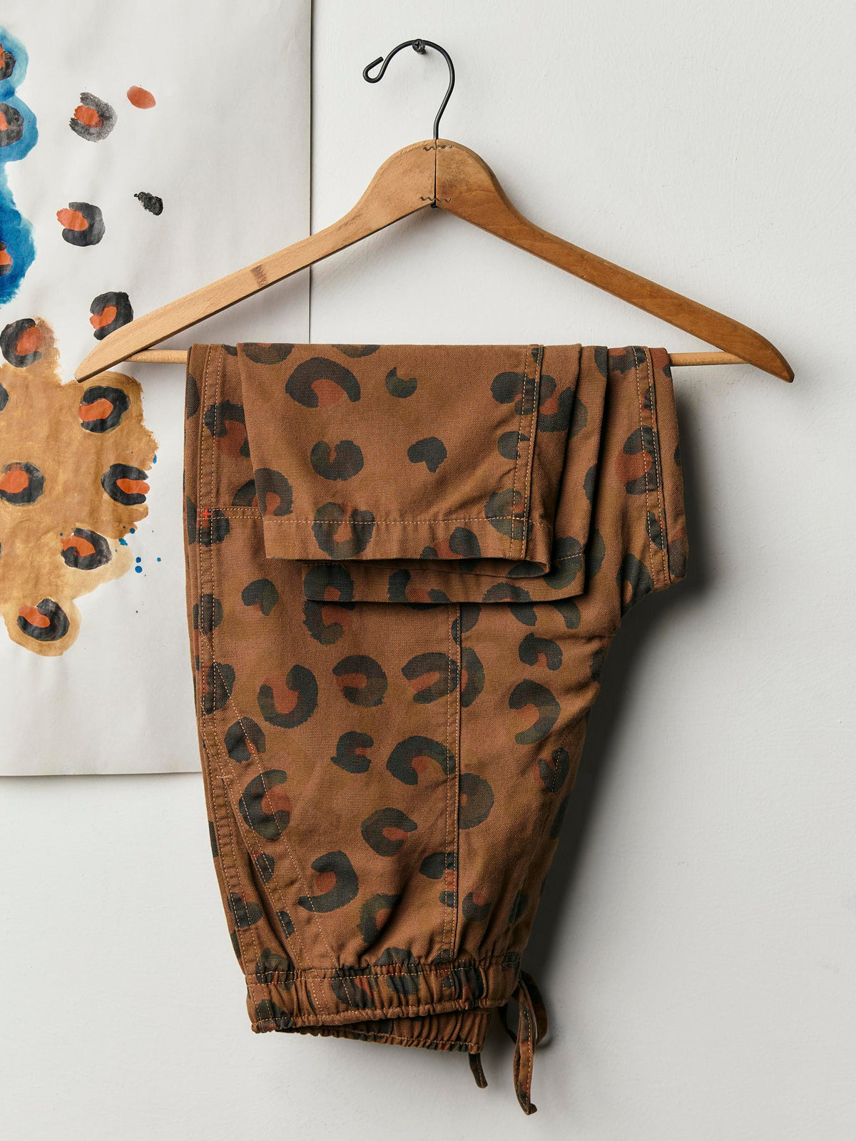 ventura chore pant in brown rosette