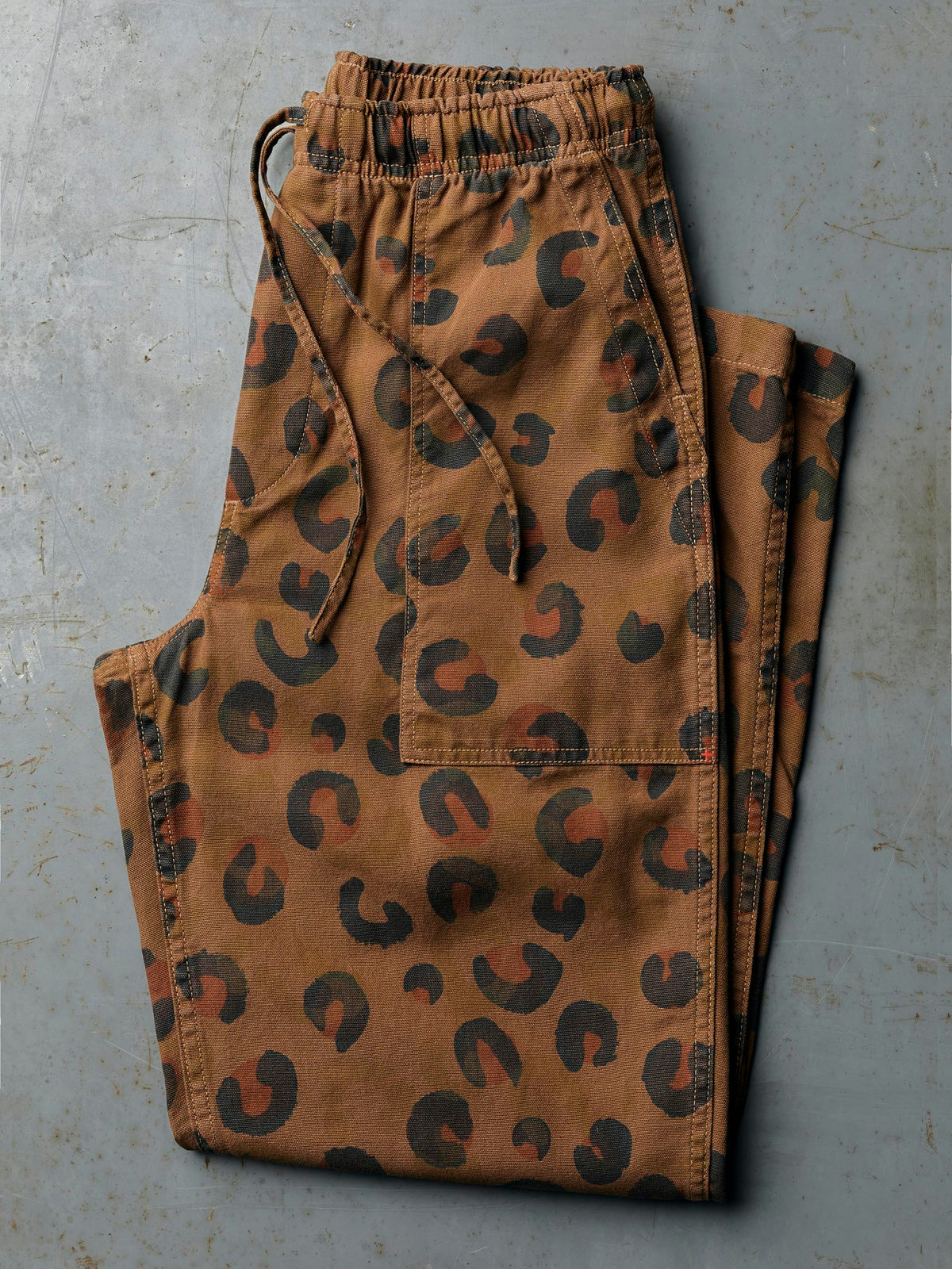 ventura chore pant in brown rosette