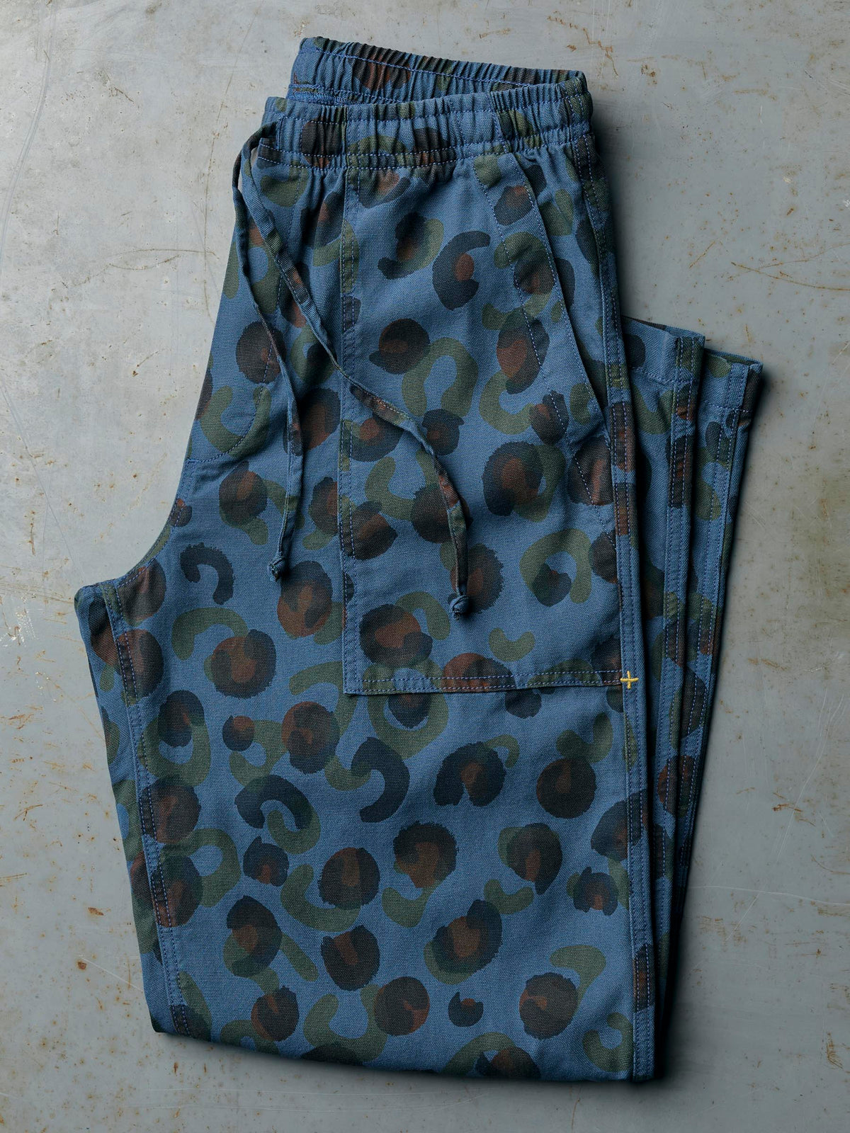 ventura chore pant in blue rosette