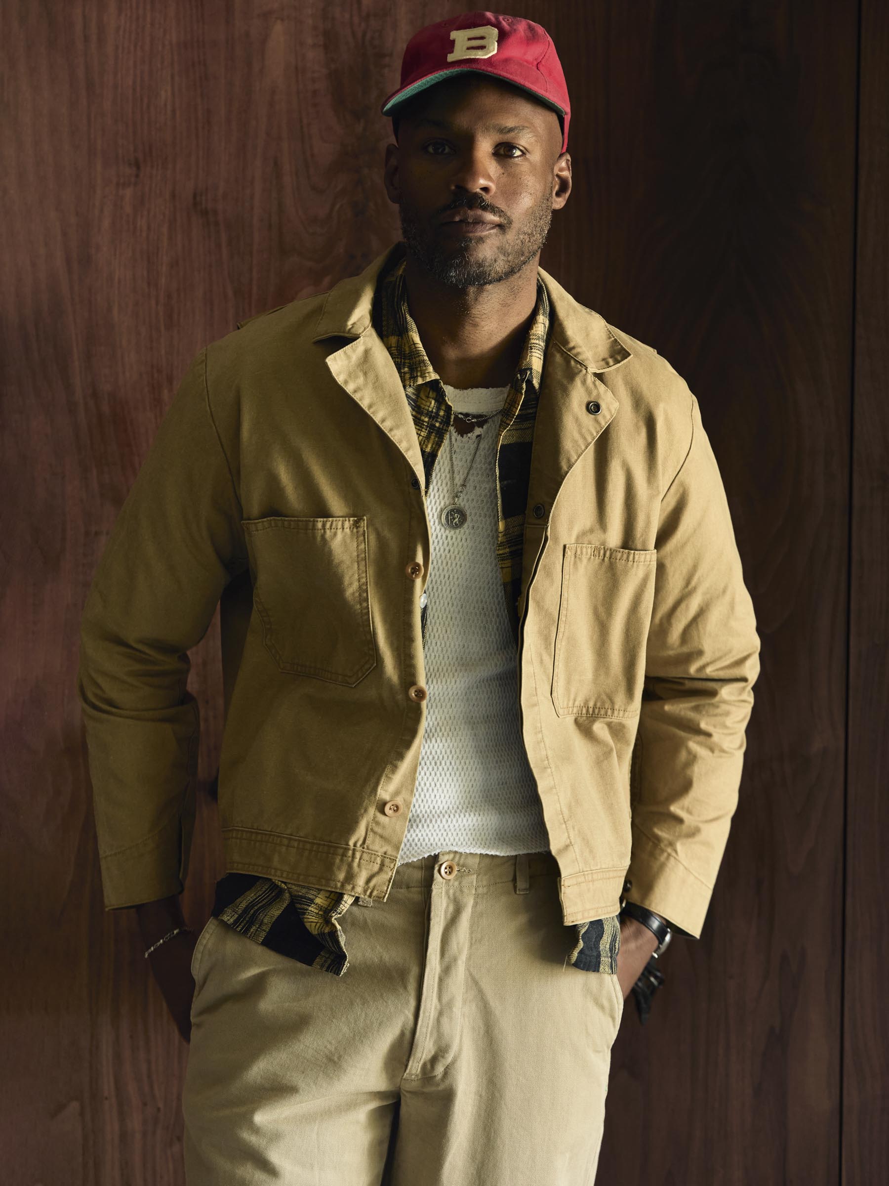 tracker jacket in washed khaki – imogene + willie