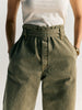 Dark Slate Gray virginia self-tie trouser in herringbone