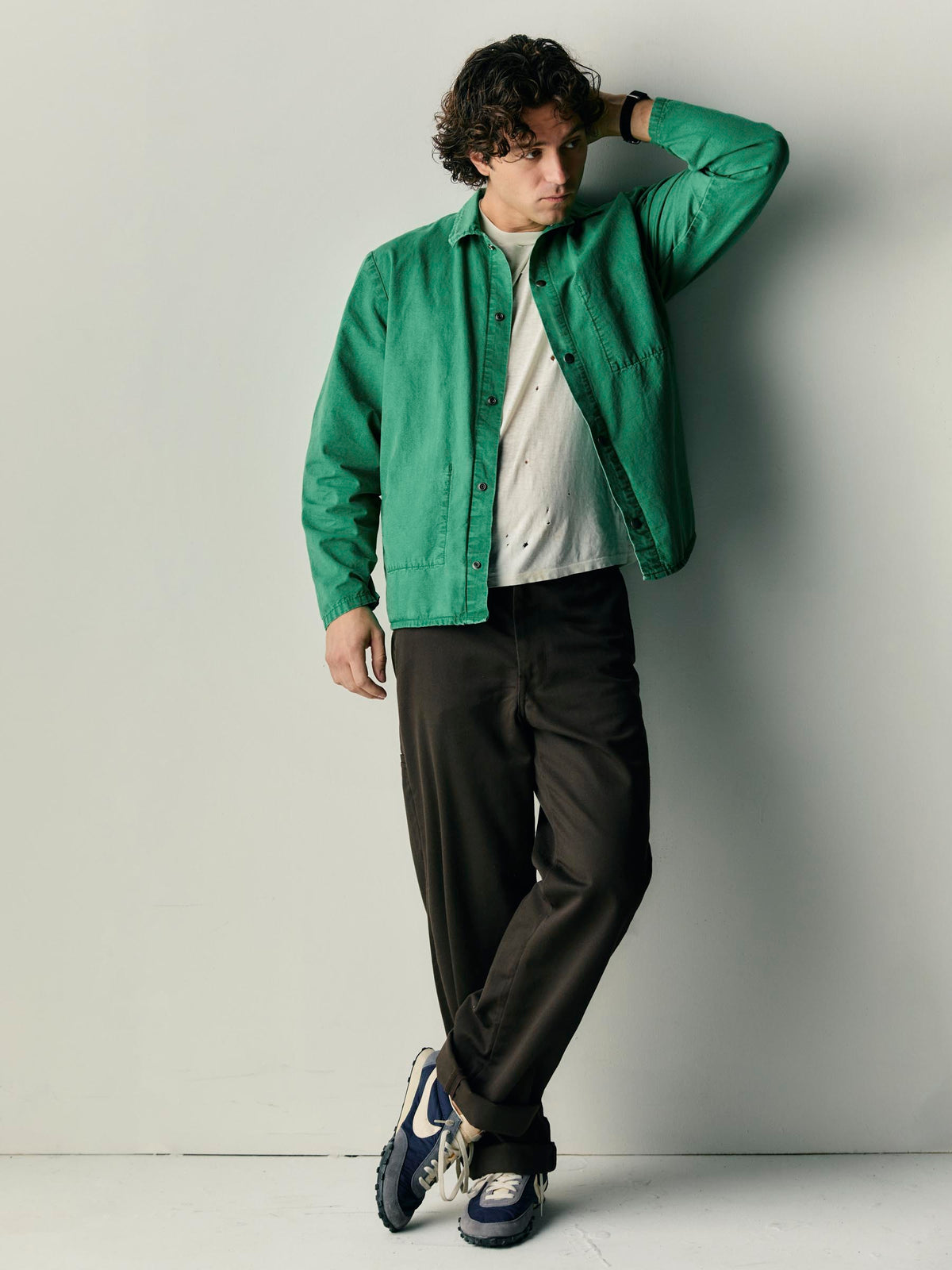 welder's jacket in seagreen ripstop