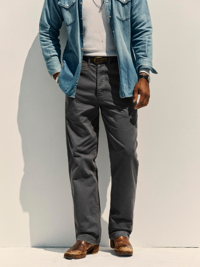 wilkison trouser in charcoal