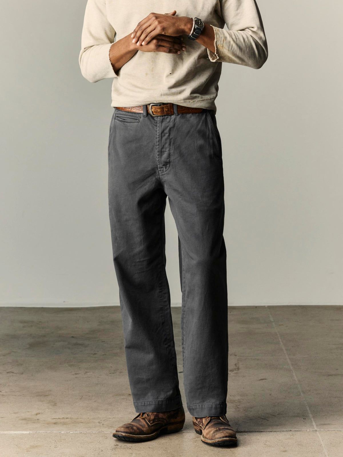 wilkison trouser in charcoal