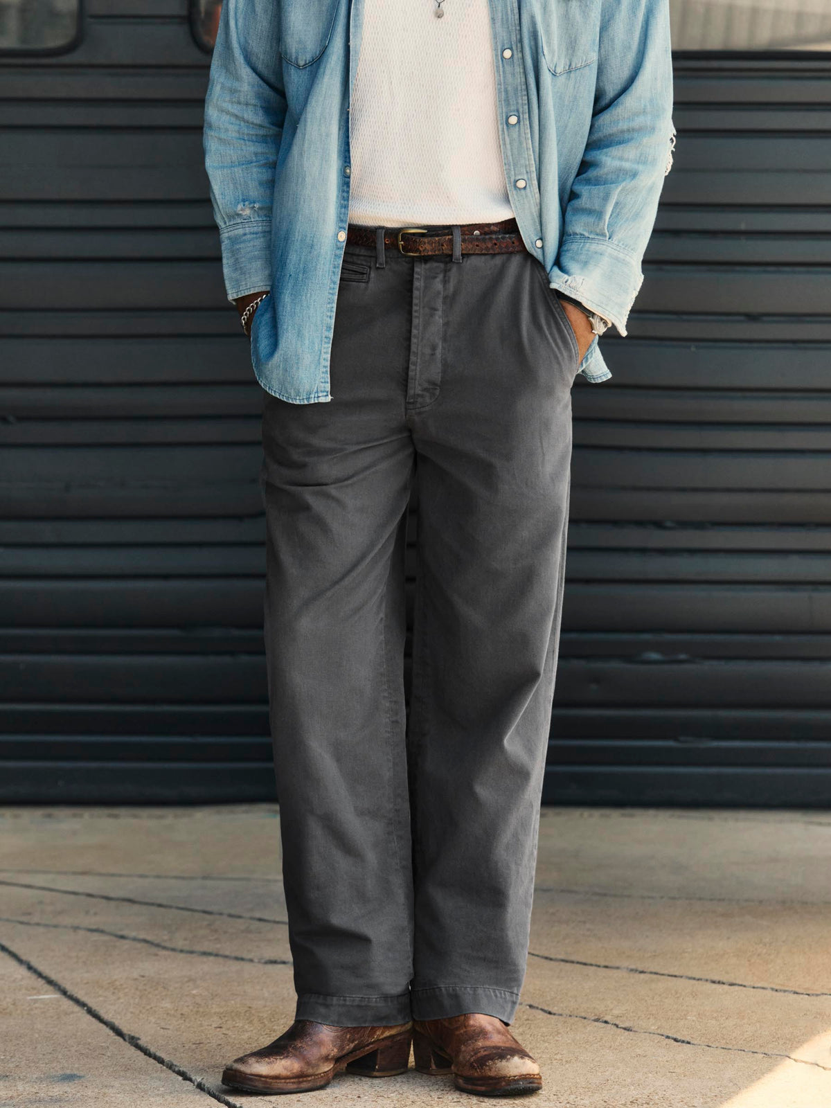 wilkison trouser in charcoal