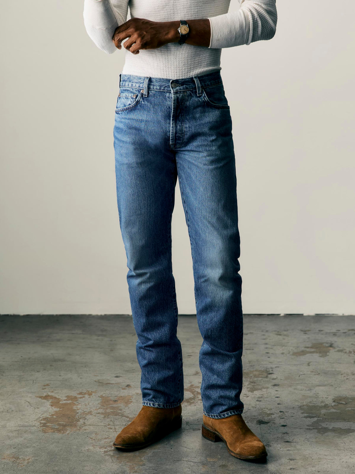 willie washed natural indigo